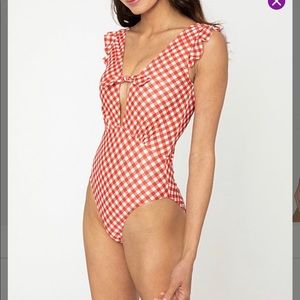 Marina west gingham swimsuit small